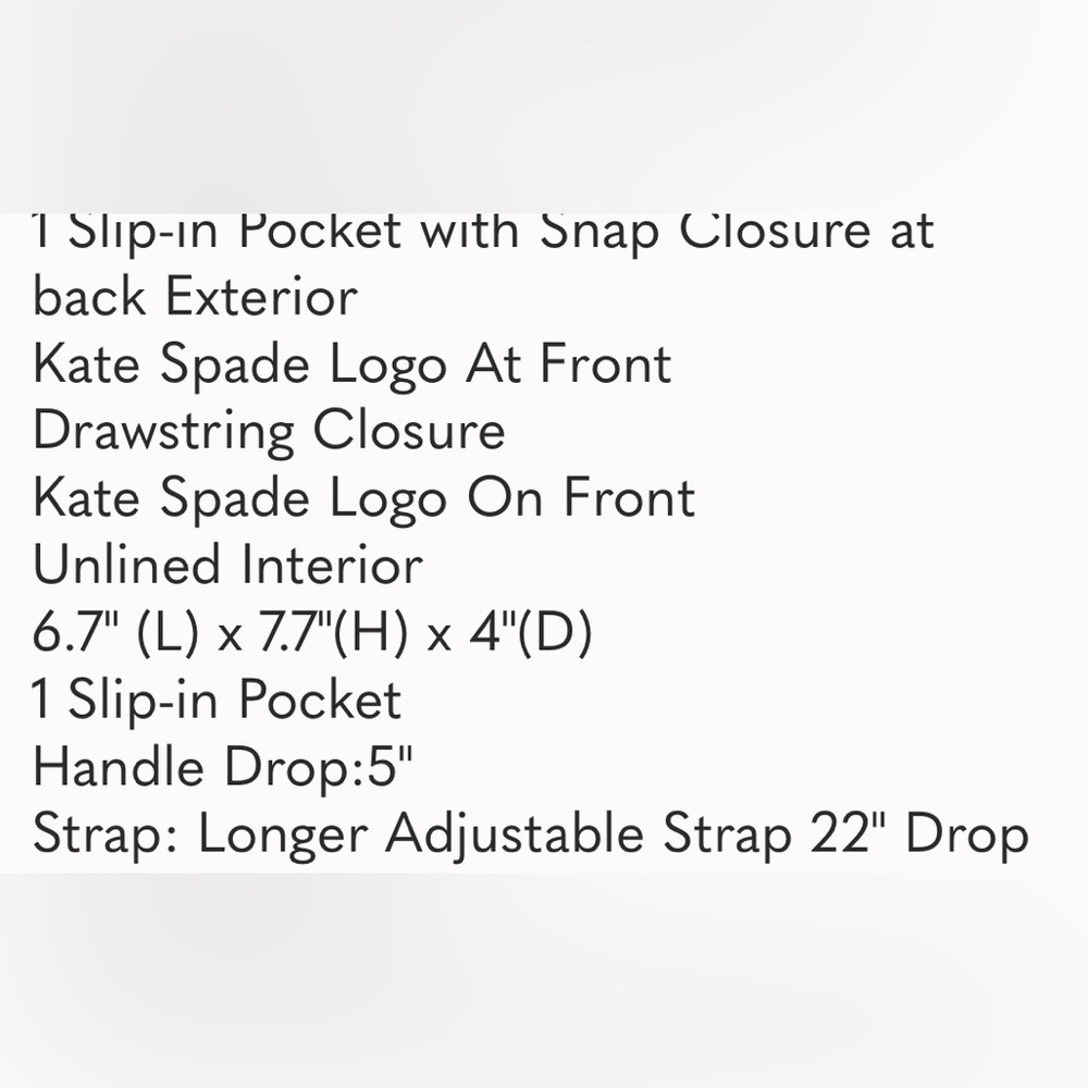 Kate Spade Eva Bucket small crossbody  Bag Purple Multi plaid - Picture 11 of 15